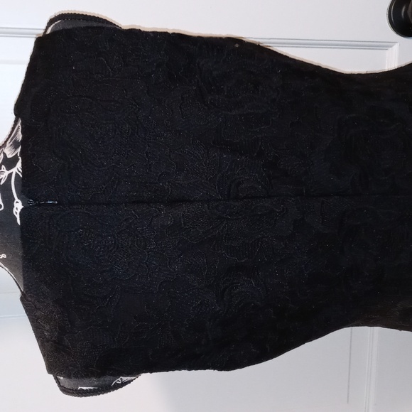 🖤White House Black Market🖤 - Black Fit & Flare Lace Cocktail Dress - Picture 7 of 15